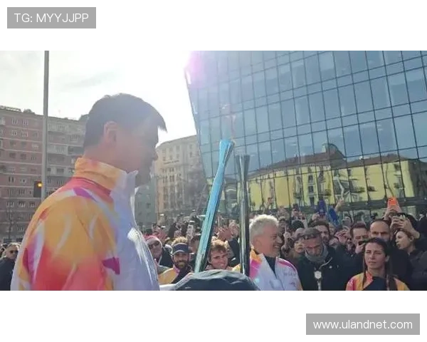 国米总部迎奥运火炬姚明传递荣光